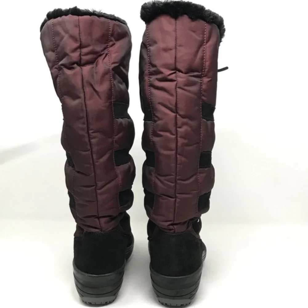PAJAR Canada New BOOTS Fur Trim Wedge Front Zip Waterproof Winter Women's 10